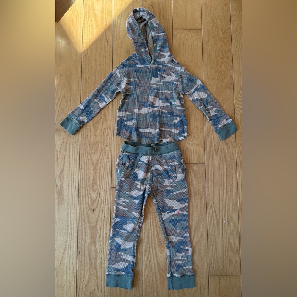 Baby Gap - 2 Piece - Thermal - Camo - Hoody & Pants - 5T